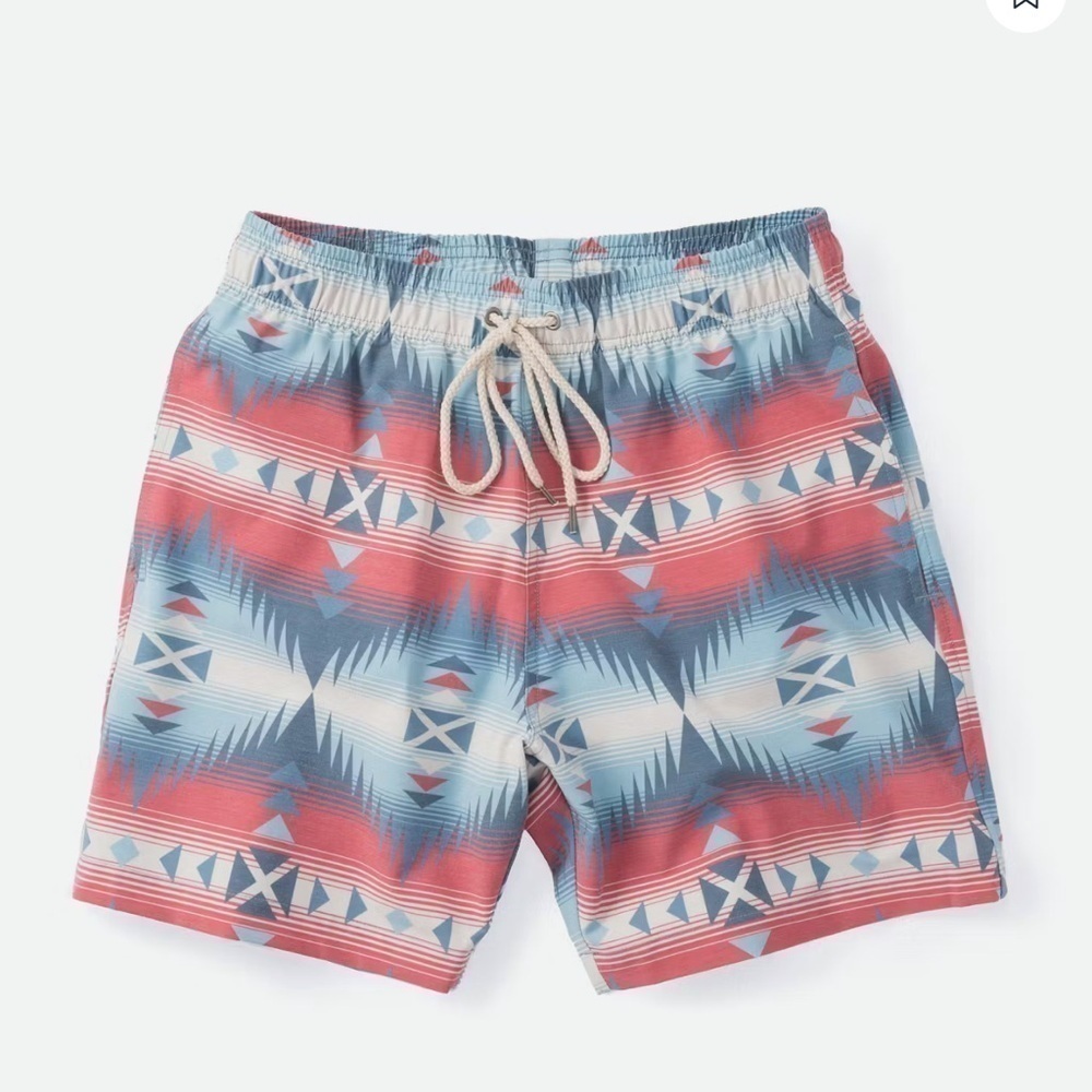 Faherty Geometric Print Swim Trunks Board Shorts boy’s small